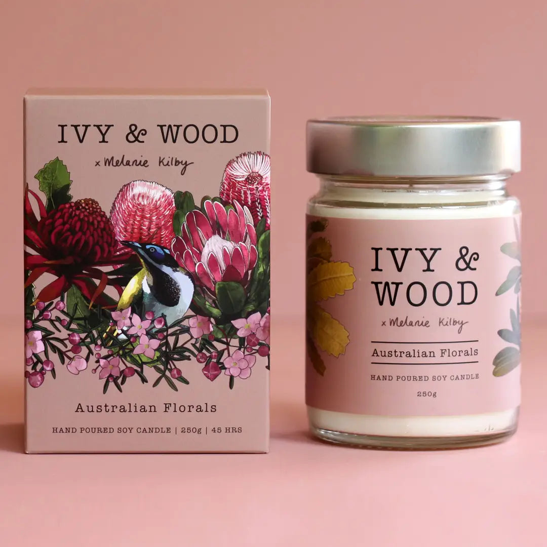 Ivy and Wood Australian Florals candle